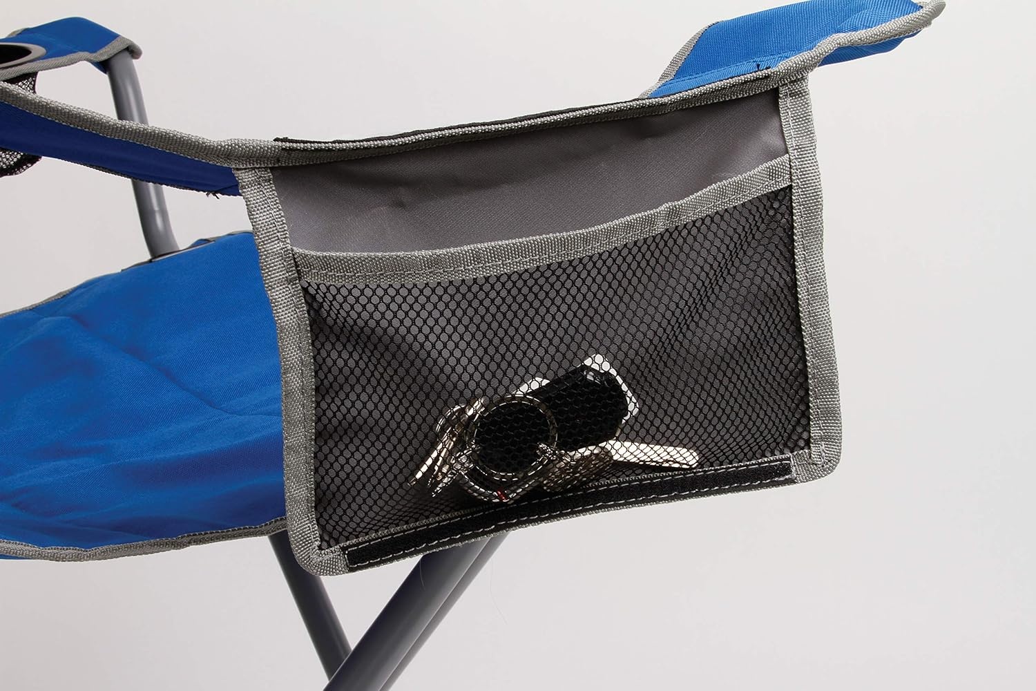 image:imageColeman BigNTall Camping Chair with Cup Holder ampamp Side Pocket WaterResistant XL Outdoor Seat Supports up to 600 lbs Great for Camping Tailgating Firepits Patio ampamp MoreBlue