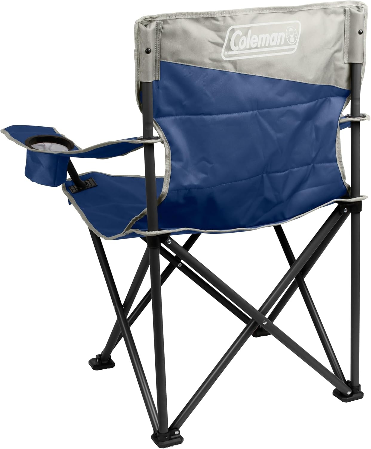 image:imageColeman BigNTall Camping Chair with Cup Holder ampamp Side Pocket WaterResistant XL Outdoor Seat Supports up to 600 lbs Great for Camping Tailgating Firepits Patio ampamp MoreSkyfall Blue
