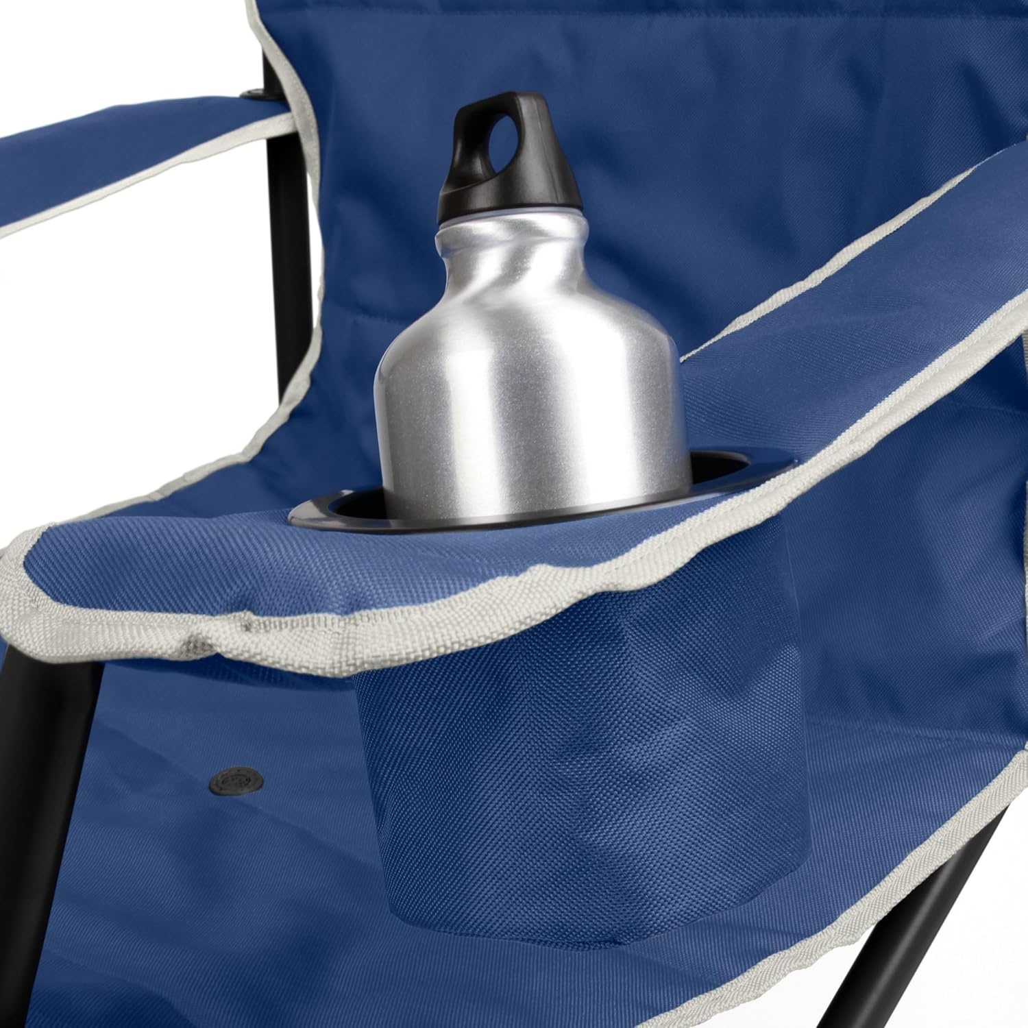 image:imageColeman BigNTall Camping Chair with Cup Holder ampamp Side Pocket WaterResistant XL Outdoor Seat Supports up to 600 lbs Great for Camping Tailgating Firepits Patio ampamp MoreSkyfall Blue