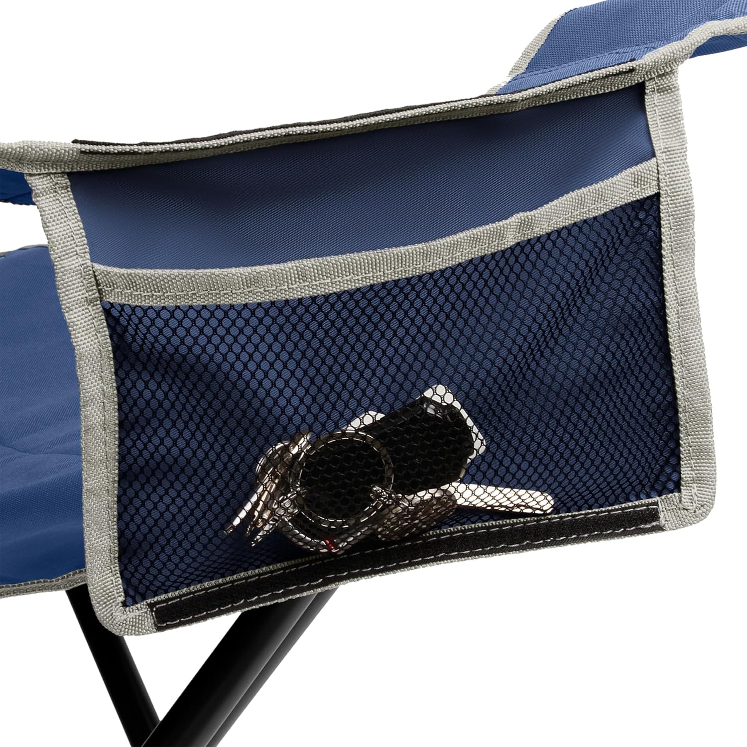 image:imageColeman BigNTall Camping Chair with Cup Holder ampamp Side Pocket WaterResistant XL Outdoor Seat Supports up to 600 lbs Great for Camping Tailgating Firepits Patio ampamp MoreSkyfall Blue