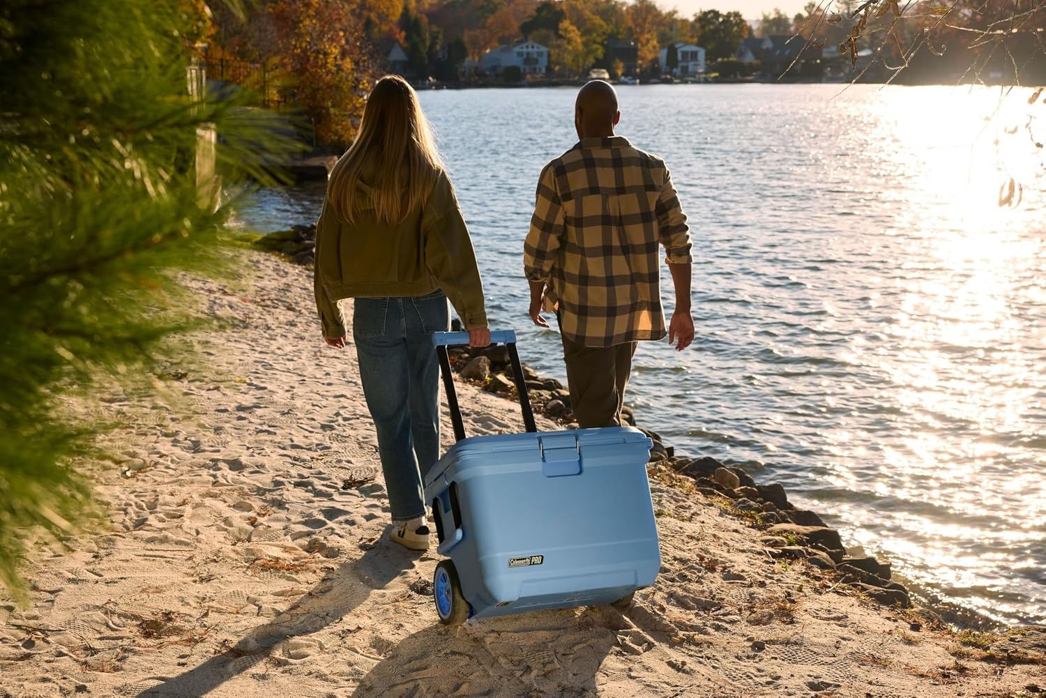 image:imageColeman Pro HeavyDuty 25qt UltraLight Premium Hard Cooler ExtraThick Insulation Keeps Ice up to 3 Days 36Can CapacityBlue Sky