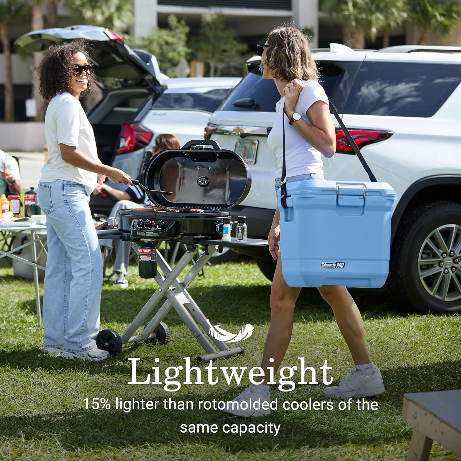 image:imageColeman Pro HeavyDuty 25qt UltraLight Premium Hard Cooler ExtraThick Insulation Keeps Ice up to 3 Days 36Can CapacityBlue Sky