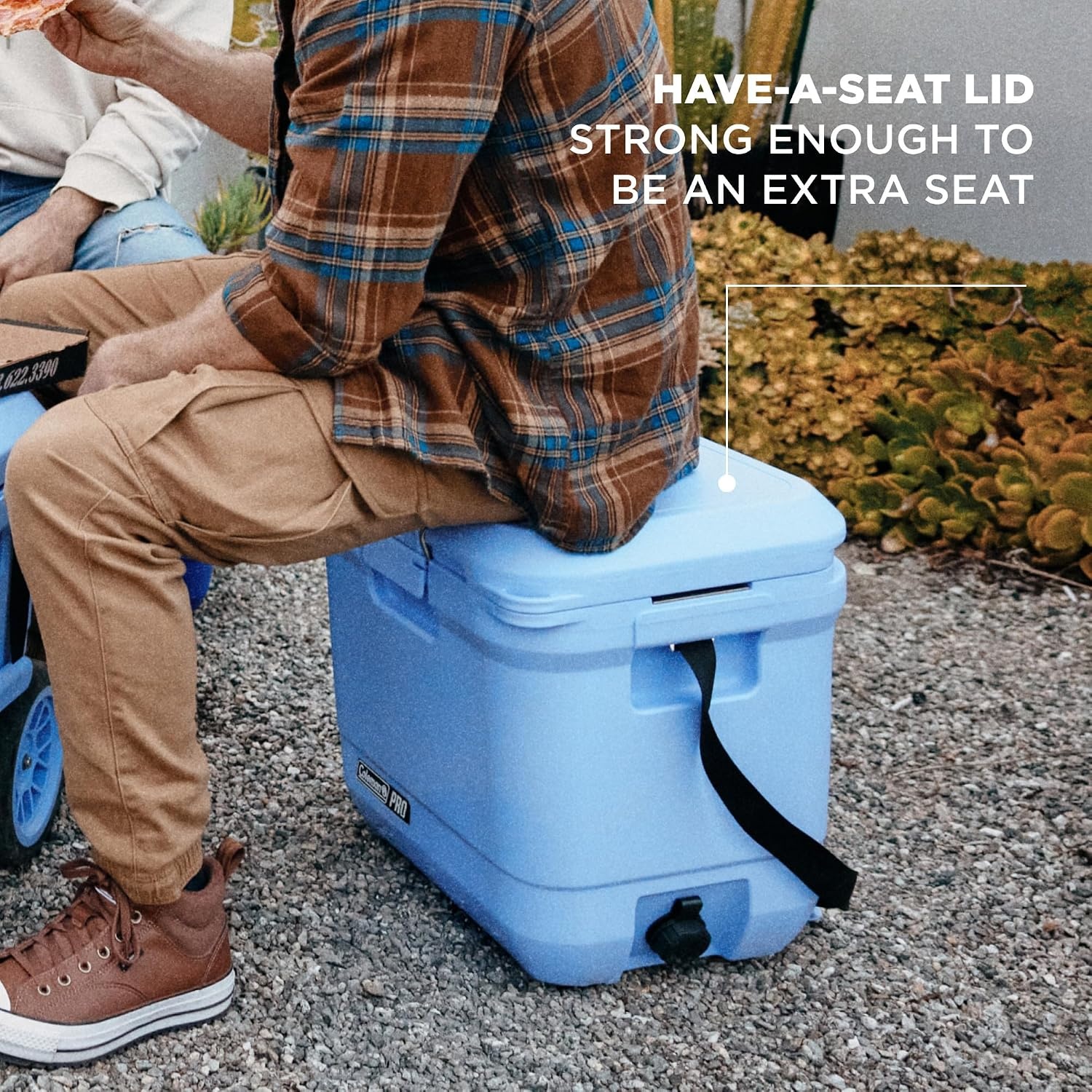 image:imageColeman Pro HeavyDuty 25qt UltraLight Premium Hard Cooler ExtraThick Insulation Keeps Ice up to 3 Days 36Can CapacityBlue Sky