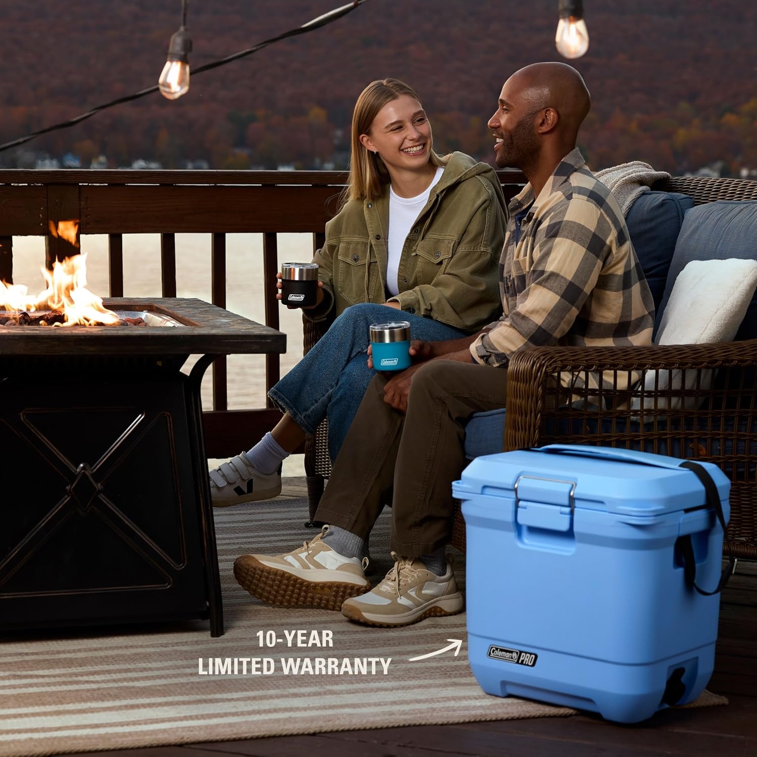 image:imageColeman Pro HeavyDuty 25qt UltraLight Premium Hard Cooler ExtraThick Insulation Keeps Ice up to 3 Days 36Can CapacityBlue Sky
