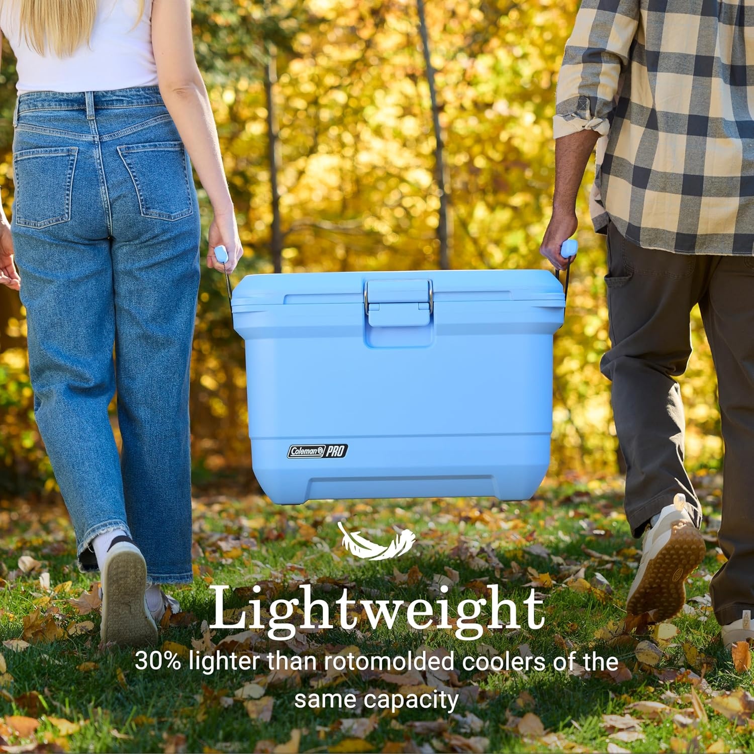 image:imageColeman Pro HeavyDuty 25qt UltraLight Premium Hard Cooler ExtraThick Insulation Keeps Ice up to 3 Days 36Can CapacityBlue Sky
