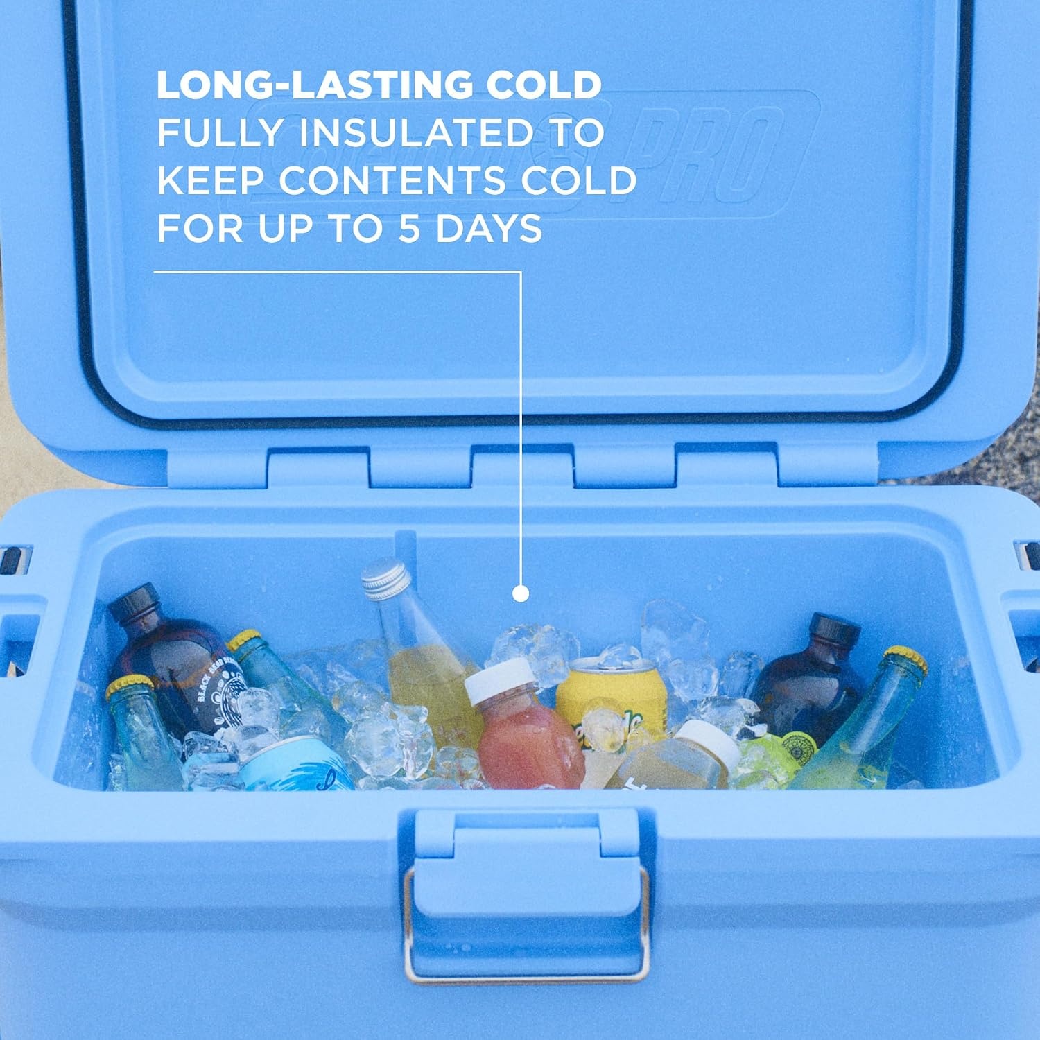 image:imageColeman Pro HeavyDuty 25qt UltraLight Premium Hard Cooler ExtraThick Insulation Keeps Ice up to 3 Days 36Can CapacityBlue Sky