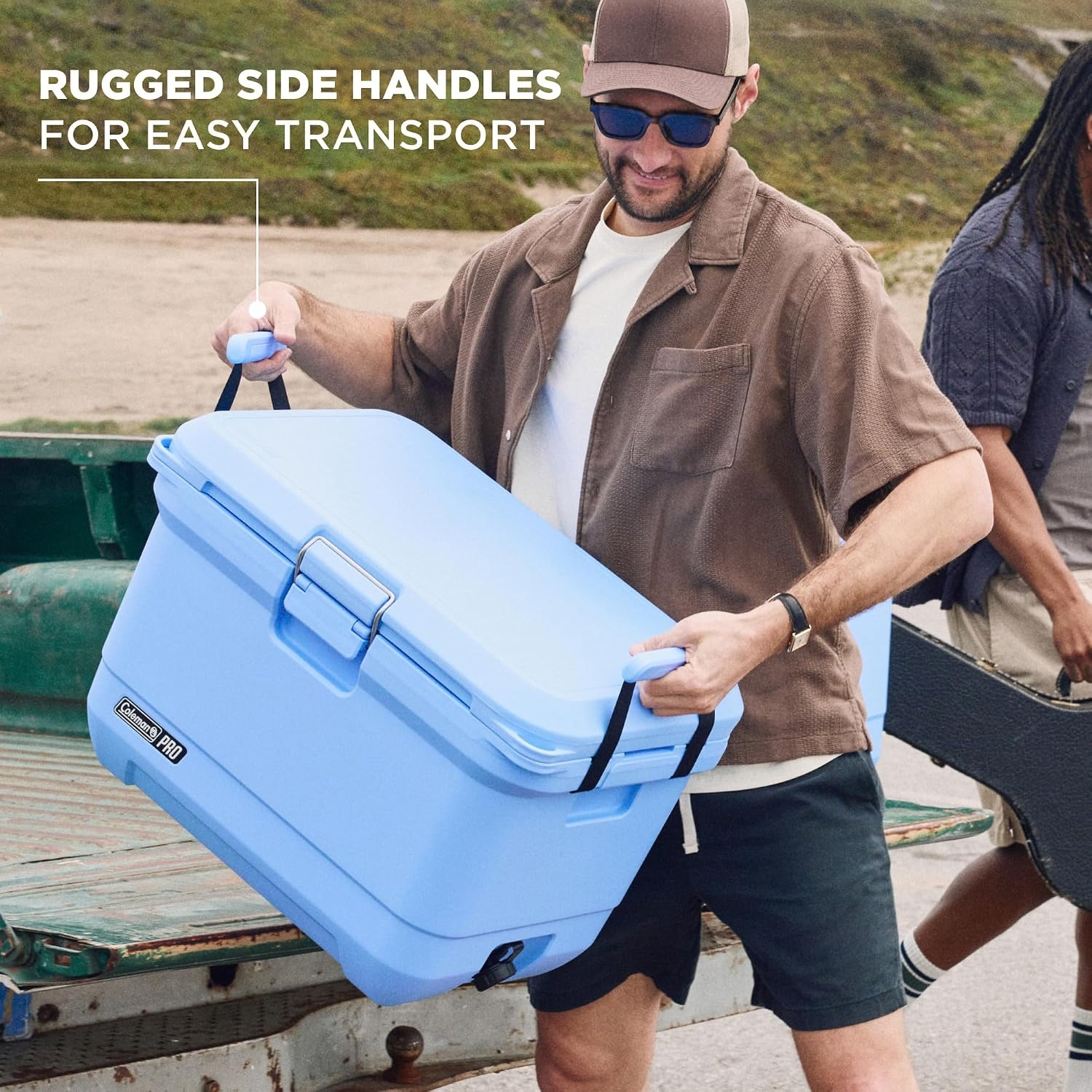 image:imageColeman Pro HeavyDuty 25qt UltraLight Premium Hard Cooler ExtraThick Insulation Keeps Ice up to 3 Days 36Can CapacityBlue Sky