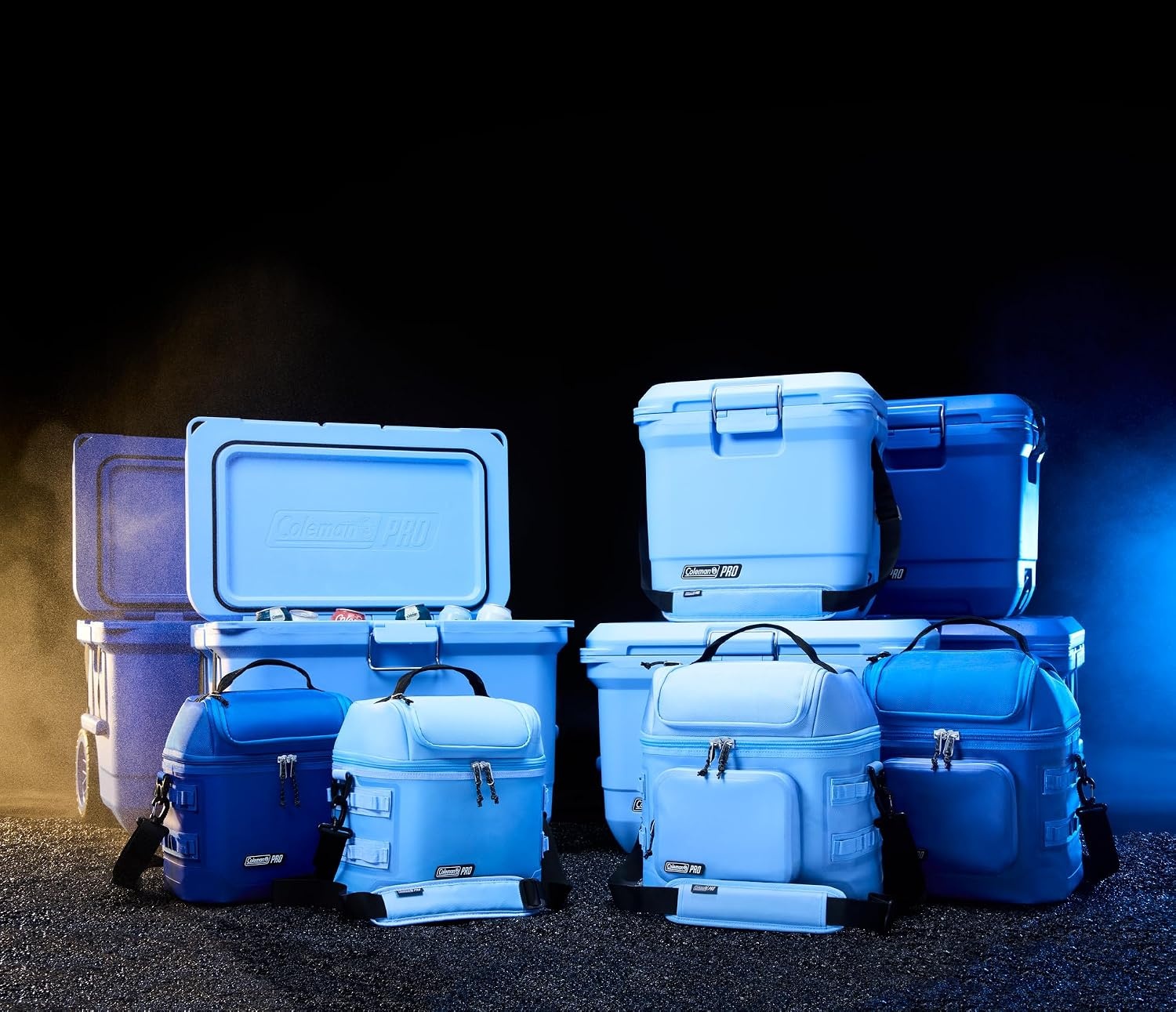 image:imageColeman Pro HeavyDuty 25qt UltraLight Premium Hard Cooler ExtraThick Insulation Keeps Ice up to 3 Days 36Can CapacityBlue Sky