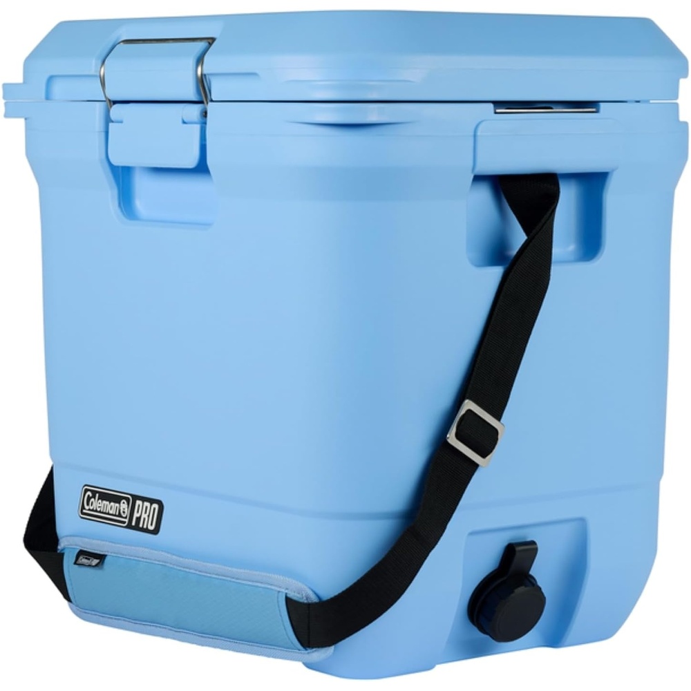 image:imageColeman Pro HeavyDuty 25qt UltraLight Premium Hard Cooler ExtraThick Insulation Keeps Ice up to 3 Days 36Can CapacityBlue Sky