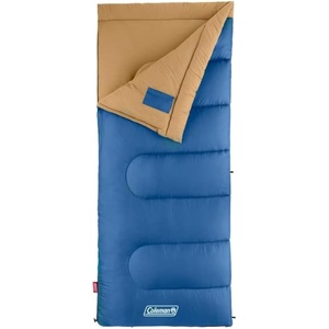 Coleman Brazos 20/30°F Adult Cool-Weather Sleeping Bag with No-Snag Zipper & Stuff Sack, Machine Washable, Great for Camping, Traveling, Guests, & More(PFAS-Free)