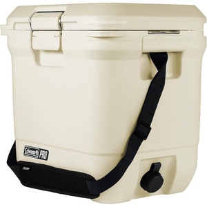 Coleman Pro Heavy-Duty 25qt Ultra-Light Premium Hard Cooler, Extra-Thick Insulation Keeps Ice up to 3 Days, 36-Can Capacity(Desert Sand)
