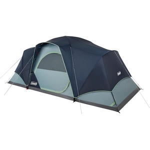 Coleman Skydome XL Large Family Tent with 5 Minute Setup, Weatherproof 8/12 Person Tent with Rainfly & Carry Bag, Fits Multiple Queen Airbeds, Made of PFAS-Free Materials(Pfas-free)